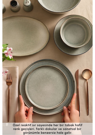 Karaca  Earth Collection Skal 55 Parça 12 Kişilik Yemek Takımı