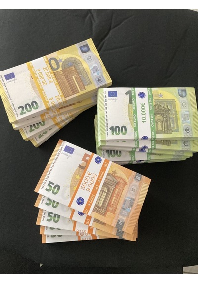 Yeni 1500 Adet Euro 50-100 Ve 200 Euro Geçersiz Eğlence Dizi Film