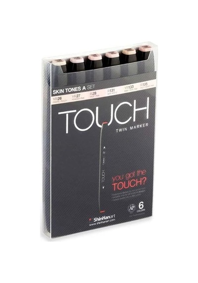 Touch Twin Marker Seti 6 Renk Ten Renkleri A