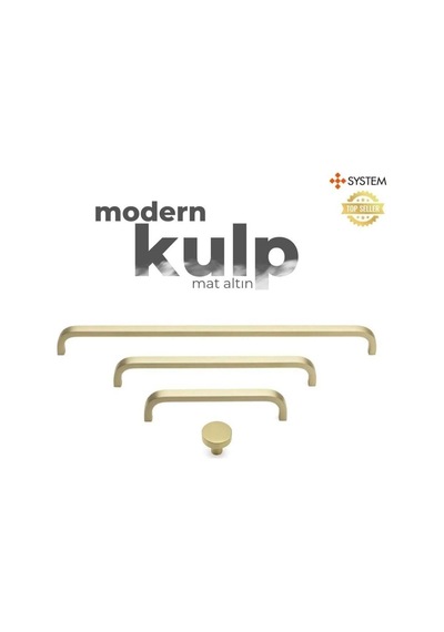 System Mobilya Kulbu Mat Altın 128mm Kulp Sy8640 0128 Bb Çok Renkli