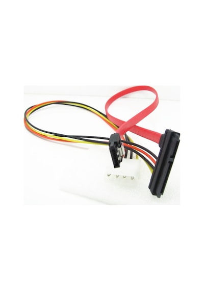 Sata To Sata Kablo 22 Pin To 7 Pin + 4 Pin Molex Power Kablo