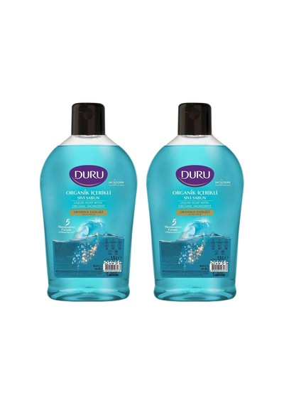 Duru Organik İçerikli Sıvı Sabun, Okyanus Tazeliği, 1500 Ml, 2'li Paket