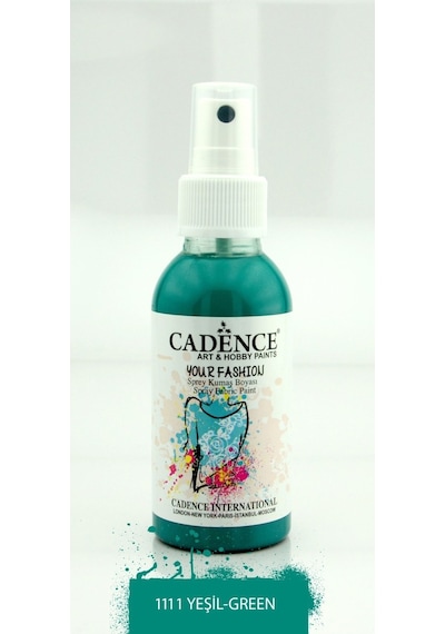 Cadence Your Fashion Sprey Kumaş Boyası 100Ml - 1111 Yeşil