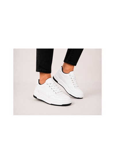 Yalçın Erkek Beyaz Sneaker Kalın Taban Ortopedik Günlük Spor Ayakkabı Beyaz - 880226965 Beyaz