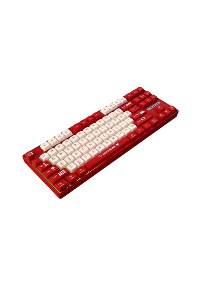 Ajazz Ak870 Mc Kablolu Mekanik Oyun Klavyesi Kırmızı Klavye Brown Switch