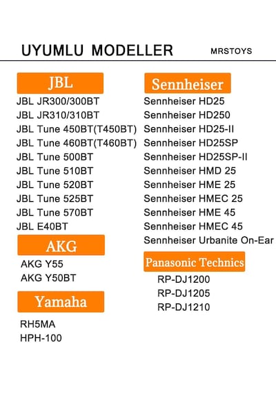 Jbl İle Uyumlu Kulaklık Pedi Süngeri Tune T500bt 510bt 520bt T560bt 570bt T450 460 Jr300 310 Kafa Koruma Yastık Kapak Yalıtım Pembe
