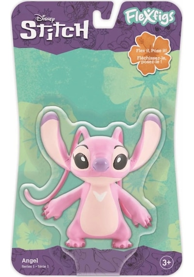 Orijinal Disney Flexfigs Stitch Angel Oyuncakları Figürleri 10cm Stitch