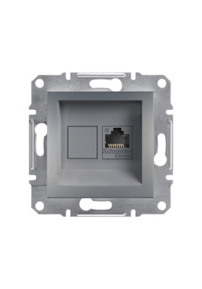 Schneider Eph4700162 Asfora Çelik 1xrj45cat6 - Utp Data Prizi