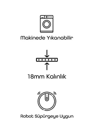 Mec Home Karesse 133 - Modern, Yıkanabilir, Çift Taraflı Kilim - 7 Boyut Seçeneği İle Salon, Yatak Odası, Mutfak V Genel Mec Home Karesse 133 - Modern, Yıkanabilir, Çift Taraflı Kilim - 7 Boyut Seçeneği İle Salon, Yatak Odası, Mutfak V Genel