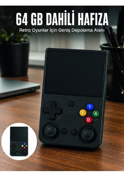 Aşınabilir Retro El Oyun Konsolu 64gb Hafızalı Ips Ekranlı Oyun Cihazı Diğer