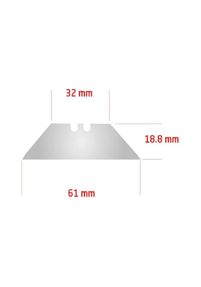 5556 Trapez Tipi Maket Bıçağı Yedeği - 10'lu Paket