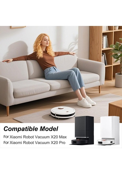 Leasetake Xiaomi X20 Max / X20 Pro Robot Süpürge Aksesuarları, Yedek Parçalar