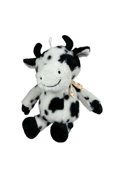 Sevimli Peluş İnek Hediyelik Uyku Arkadaşı 40 Cm Siyah