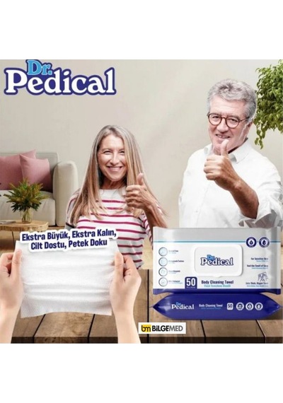 Dr.pedical Vücut Temizleme Havlusu 50'li 12 Paket