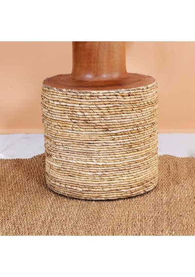 Haruto El Yapımı Muz Ve Mungur Sehpa 40x55 Cm Naturel