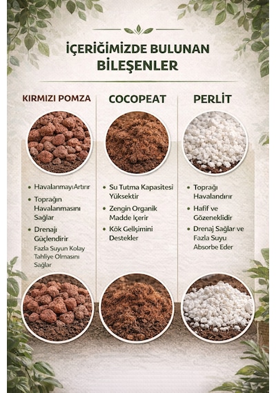 20 Litre Organik Cocopet İçerikli Çiçek Toprağı Pomza Ve Perlitli Premium Saksı Toprağı 20 L