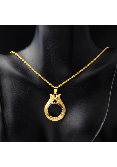 Bilezikci Çeyrek Altın Çerçevesi Lale Kolye Klscs14k20779