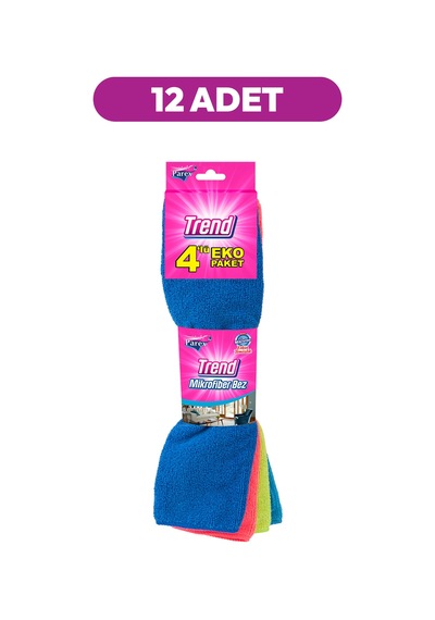 Trend Mikrofiber 4'lü Açık Temizlik Bezi 12'li Paket Diğer