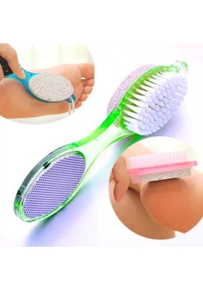 Törpülü Fırçalı Topuk Taşı - 4in1