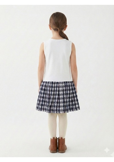 Xo Kids Kız Çocuk Elbise 8-12 Yaş 4063 Pembe
