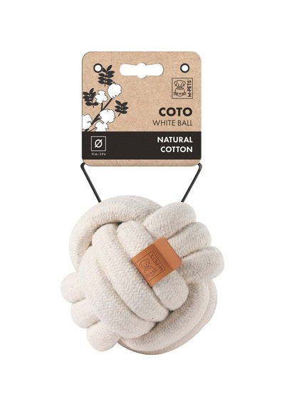 M-pets Coto Whıte Ball 15cm Örgü Top Oyuncak