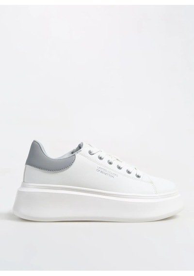 United Colors Of Benetton Beyaz Kadın Sneaker Bnı-10232 Z