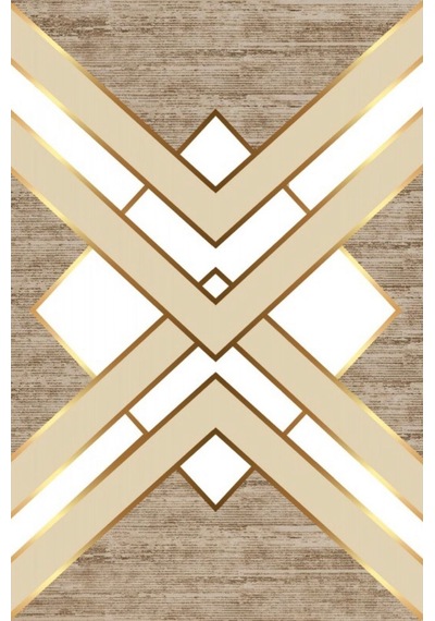 Krem Kaymaz Tabanlı Yıkanabilir Halı Kilim Yolluk Dijital Baskı