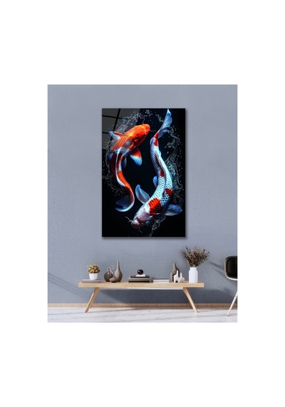 Balık Koi Süs Renkli Cam Tablo Modern Ev Ofis Salon Duvar Oda Dekoru Hediyelik Deniz Temalı Dekoratif Duvar Tablosu, Salon, Ofis Ve Yazlık Dekoru, 30x45 Cm Balık Koi Süs Renkli Cam Tablo Modern Ev Ofis Salon Duvar Oda Dekoru Hediyelik Deniz Temalı Dekoratif Duvar Tablosu, Salon, Ofis Ve Yazlık Dekoru, 30x45 Cm