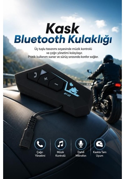 Sürüş Aksesuarı Motorcu Eşyası Seyahat Aracı İtercom Motorsiklet Bluetooth Kask İnterkom