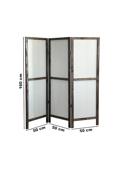 Ahşap Paravan Panel Kumaş Paravan 6006