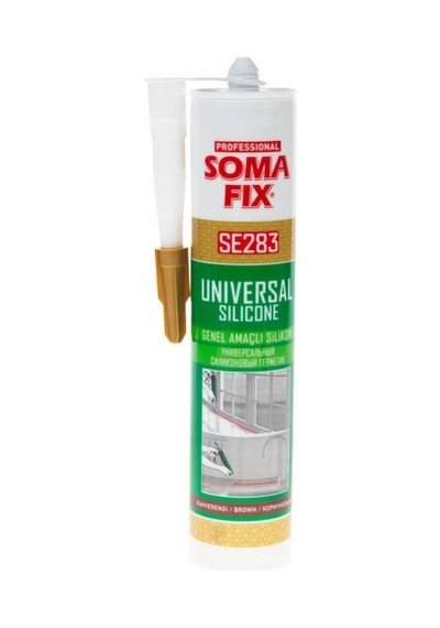 Somafıx Genel Amaçlı Silikon Se283 Kahverengi 280 Gram 1 Adet
