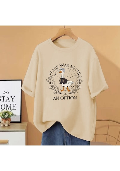Flood Of Style Yaz Kaz Astarion Honk T-shirt Erkekler Kadınlar Açık Macera Unisex Boy Kısa Kollu T Shir Bej