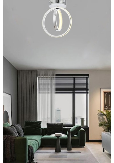 Eray Aydınlatma 1909-1 Plofonyer Krom Tekli Led Avize