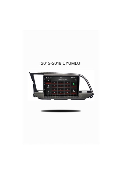 Snp Serisi Hyundai Elantra 2015 İle 2018 Uyumlu 9 İnç Android Multimedya Sistemi 4-64 Gb Hafıza Carplay Android Auto Ve Geri Görüş Kamerası 9"