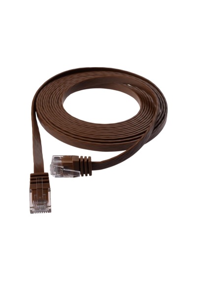 Cat6 Kablo Yassı Ethernet Network Lan Ağ İnternet Kablosu Standart