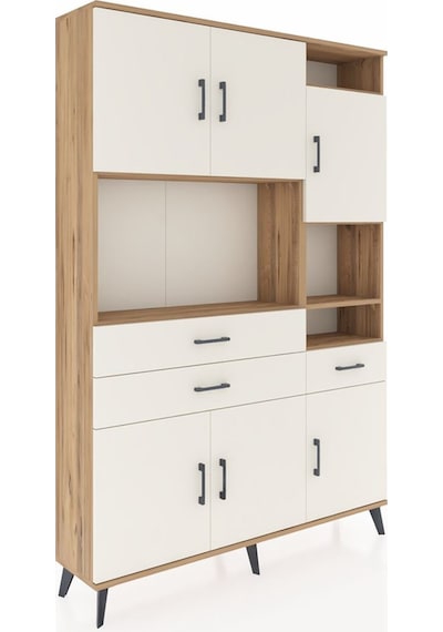 Arges Dolap 10 Raflı 3 Çekmeceli 6 Kapaklı 132x30x195 Çam-ayt... Çam Arges Dolap 10 Raflı 3 Çekmeceli 6 Kapaklı 132x30x195 Çam-ayt... Çam