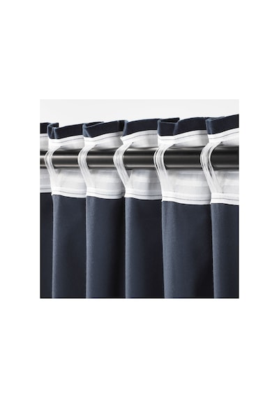 Ikea Sanela Fon Perde 140x300 Cm Lacivert