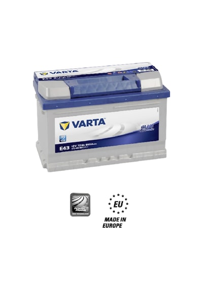 Varta 12V 72 Ah 680A (En) Alçak Tip Üretim Yılı : Q1-2022 / 380558532