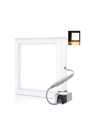 Cata Ct-5272 25w Panel Led Armatür Beyaz Kare Sıva Üstü Işık Metal Kasa 6400k Beyaz