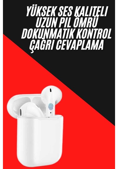 Yeni Nesil Çift Mikrofonlu Dokunmatik Kablosuz Bluetooth Kulaklık Renkli