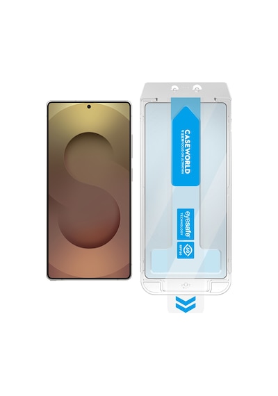 Galaxy Uyumlu S25 Ultra Caseworld Applicator Serisi 2.5d Eyesafe Teknolojili 0.25mm Ekran Koruyucuşeffaf