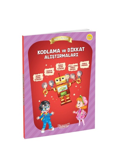Kodlama Ve Dikkat Alıştırmaları Okul Öncesi - Yumurcak Yayınları