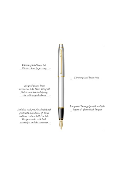 Scrikss 35 Dolma Kalem Gold Krom F Uç 165-Koyu Yeşil