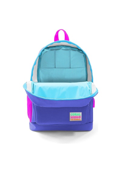 Coral High Kids Mavi Usb Şarjlı Kulaklık Çıkışlı Okul Sırt Çantası