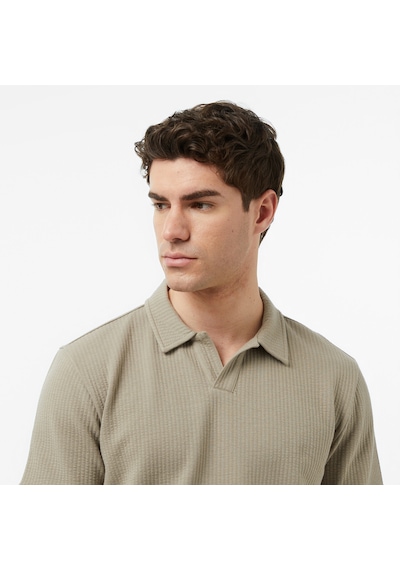 Nautica Erkek Bej Regular Fit Polo Yaka T-shirt Düz K65310t Bej