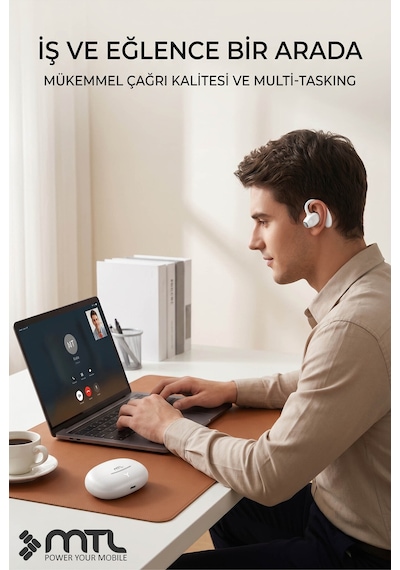 Ows Klipsli Kablosuz Bt V5.4 + Edr + Anc Kulak Üstü Premium Sporcu Kulaklığı Mt930