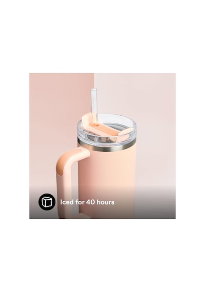 Quencher H2.o Flowstate Tumbler Pipetli Termos 0,89 Lt Pastel Turuncu Pastel Turuncu