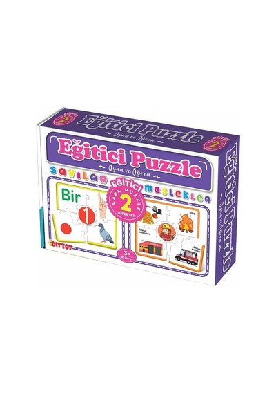 Eğitici Çark Puzzle Sayılar Ve Meslekler Diytoy Eğitici Oyun Seti