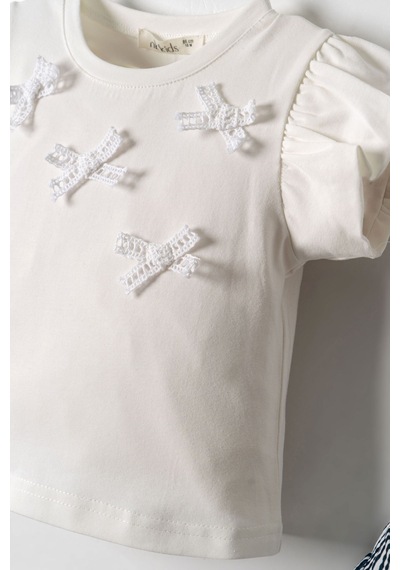 Nk Kids Kız Bebek Mare Takım Nk-11603 Ekru-lacivert
