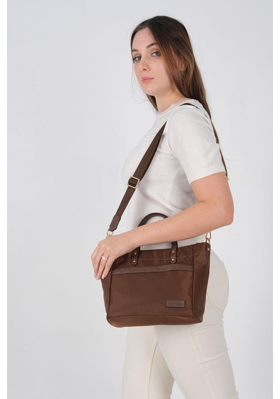 Silver Polo Sp1214 Kadın El Çantası Saten Kahve-kahve